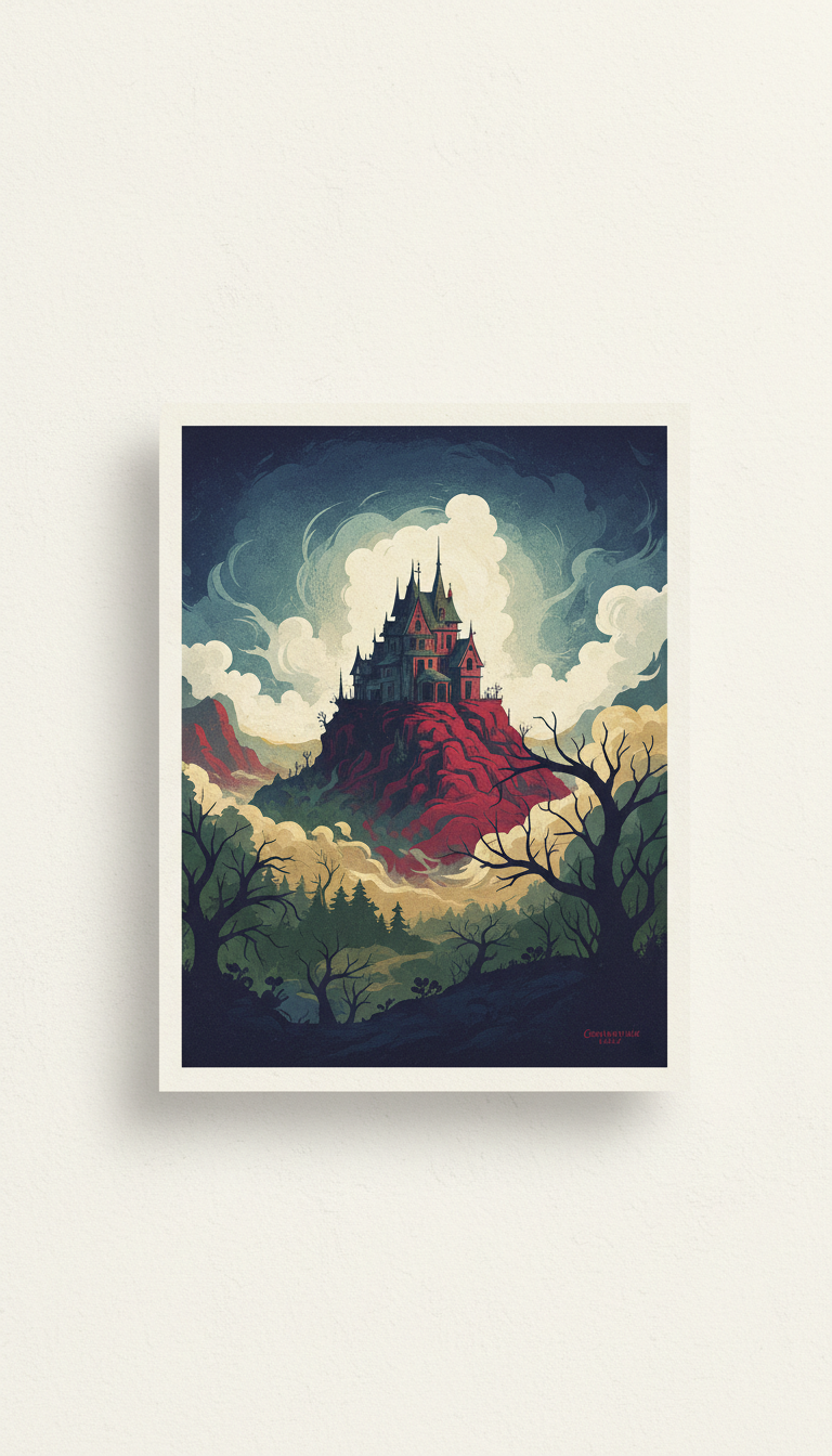 Crimson Peak Valley unframed print